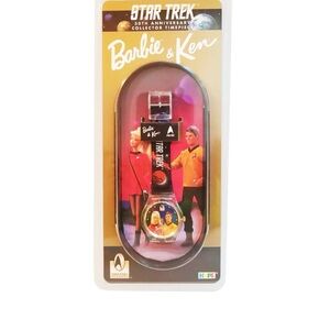 30th Anniversary Mattel Barbie & Ken Star Trek Collector's Watch